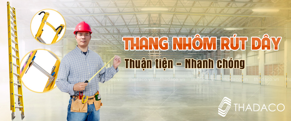 Thang nhôm rút dây